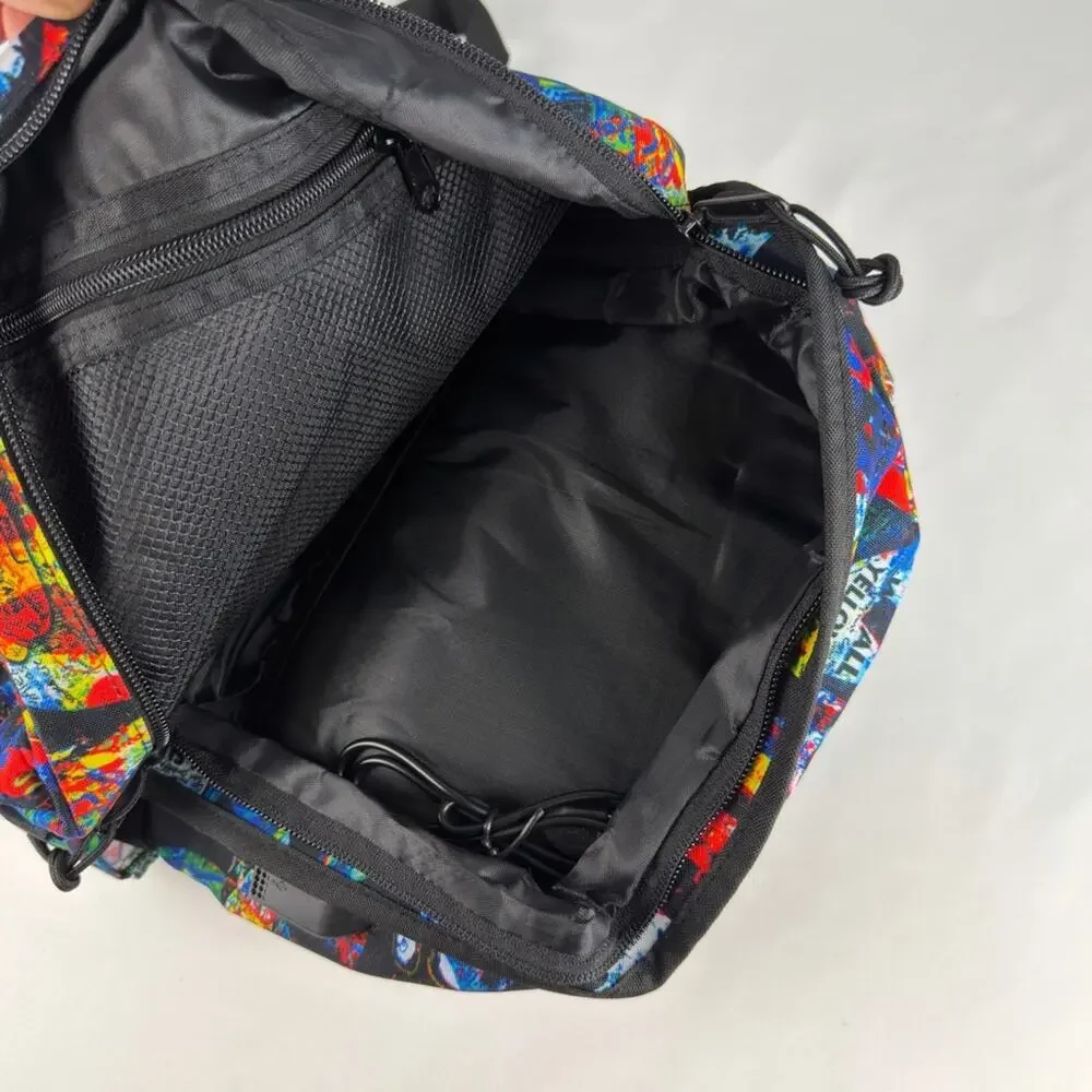 NWOT Laptop Backpack School USB Charging Port, Lightweight, Peace Graphic Unisex